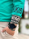 MODAVALS GÖMLEK YAKA SWEATSHIRT VE GABARDİN KARGO PANTOLON ERKEK ÇOCUK KOMBİN