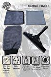 4'lü Mikrofiber Oto Yıkama Kurulama Araba Silme Bezi, Cam Bezi, Oto Eldiveni, Silecek