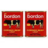BORDON CORNED BEEF LOAF 340 GR X2 ADET