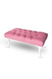 120 Cm Kapitoneli Ayak Ucu Kapı Önü Antre Bench Puf