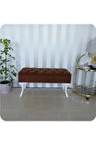 Lüks Yarım Sandıklı Kapitoneli Dekoratif Puf Bench 120cm