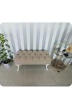 Lüks Yarım Sandıklı Kapitoneli Dekoratif Puf Bench 120cm