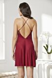 Pierre Cardin 6'lı Penye Gecelik Sabahlık Takım Çeyiz Seti 5325 - Bordo