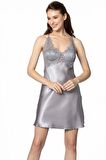 Pierre Cardin 6'lı Saten Gecelik Sabahlık Takım Çeyiz Seti 6040 - Royal
