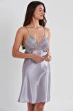 Pierre Cardin 6'lı Saten Gecelik Sabahlık Takım Çeyiz Seti 6955 - Royal