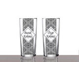 Kişiye Özel Desenli 2'li Rakı Kadehi