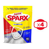 Asperox Sparx Diamond Bulaşık Makinesi Kapsülü 40'lı x 4 Adet