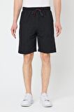 Erkek Siyah Regular Fit Şort & Bermuda MTLCO32