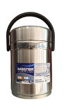 Master MTR-YT2000 3lü Çelik Yemek Termosu Sefer Tası Yemek Taşıma Kabı 2 Litre