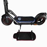 Elektrikli Scooter Aksesuar Koruyucu Paspas Navee n65 İçin Gri Kurt Nakış Arma Mavi Kenar