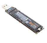 4767 M.2 NVME SSD To USB 3.0 Pci-e Express M-Key Çevirici Dönüştürücü Adaptör Kutusu içi