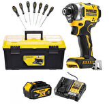 Dewalt XR PREMIUM Kömürsüz Akülü Darbeli Vidalama Seti 282Nm DCF860N-XJ 1x4 Amper