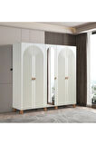 PEMA HOME Elegance %100 Mdf Membran 5 Kapaklı Dolap Gardırop
