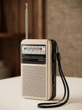 Dexxony Şarjlı Cep Radyosu FM AM SW 3 Bant DSP Çipli Deprem Çantası İçin Küçük El Radyosu