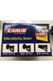 3 Sesli Mikrofonlu Megafonlu Siren Carbon 300 Db 12v Crb-007