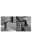BANYO LAVABO BATARYASI SİYAH/BAKIR ROSE ÖZEL SERİ YENİ MODEL 5 YIL GARANTİLİ İTHAL