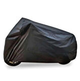 Motosiklet Branda Siyah Dört Mevsim Kullanılabilir Altı lastikli Koruma Örtüsü