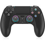 Ozmik PS4 için kablosuz kol PS4/Pro/Slim/PC ile uyumlu çift titreşimli/dokunmatik panel Android-İos 