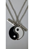 Best Friends Ying Yang Kolye Aksesuar Şık