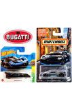 2 Araç Bugatti Set - Hot Wheels Bolide & Matchbox Divo (1/64)