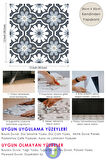 Technojet Kendinden Yapışkanlı Modern Tasarımlı Mutfak Banyo Zemin Duvar Kaplama PVC Karo 30cm×30cm