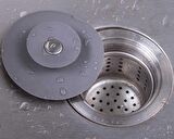 Silikon Küvet Lavabo Banyo Tıkacı Süzgeçi Gider Tıkacı Tıkaç Evye Tıpa Süzgeç 