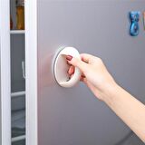 2 Adet Çok Amaçlı Yapışkanlı Mobilya Klozet Dolap Cam Çekmece Tutacak Kulp
