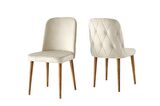 LaLe Modern Yemek Mutfak Sandalyesi 2 Li Set