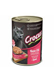12 Adet Crocüs Kuzu Etli Yetişkin Kedi Yaş Mama Konserve 400 Gr