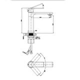 FM-2315 Siyah Lavabo Bataryası FM-2315