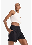 DeFactoFit Oversize Geniş Kalıp Kısa Paça Sporcu Şort C6135AX25SMBK81
