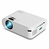Monozone  P62 Akıllı Full HD Ev Ofis Kamp Açık Hava Sineması Mini Taşınabilir Video Projektör Çok Fonksiyonlu Kablosuz Wifi & Ios & Android Cep Tel Yansıtma Projeksiyon Cihazı 