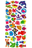 Işıltılı Sticker Kabartmalı Stiker Defter Planlayıcı Etiket (Dfh037)-18x9cm- Balık Dalgıç