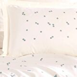 Hobby Çift Kişilik Poplin Premium Nakışlı Nevresim Spring Krem