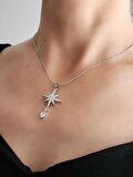 Kuzey Kutup Yıldızı Figürlü Silver Gümüş Renkli Kolye