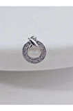 Halka X Artı Model Kıkırdak Piercing Tragus Helix Silver Gümüş Renk Küpe