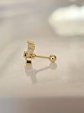 Fiyonk Kulak Model Kıkırdak Piercing Tragus Helix Gold Renk Küpe