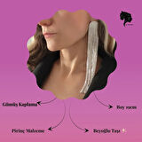 Uzun Sallantılı Tekli Beyoğlu Taşı Abiye Gold Renk Küpe