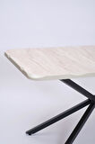 Kütük MDF Boyalı Lak Panel Mutfak Yemek Masası 90x160