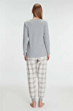 AmoraSecret Anıl Pamuklu Uzun Kol Pijama Takımı
