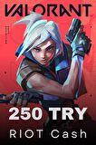 Valorant 250 TRY RIOT Cash