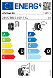 Goodyear 235/75R15 109T Wrangler AT Adventure Oto Yaz Lastiği (Üretim: 2024)