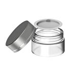 10 Adet 35 ml Boş Şeffaf Cam Seyahat Krem ve Organizer Kavanozu Kozmetik Kutu 