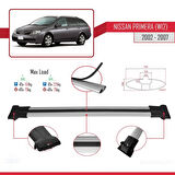 Nissan Primera 3 (W12) Traveller 2002-2007 Arası ile Uyumlu FLY Model Ara Atkı Tavan Barı Gri 2 Adet