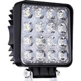4 Adet 16 Ledli Off Road Çalışma Ve Sis Lambası 48watt 12 volt