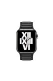 Apple Watch 7 6 5 4 3 2 Serisi 42 / 44 / 45 Uyumlu Baklalı Mıknatıslı Deri Kordon Kayış Kahve