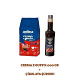 Lavazza Crema E Gusto 1000 g + Grandeterra Çikolata Şurubu 750 ml