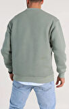 Üç İp Şardonlu Bisiklet Yaka Erkek Sweatshirt