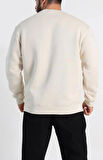 Üç İp Şardonlu Bisiklet Yaka Erkek Sweatshirt