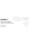 KAREN BANYO KAISER 55 LAVABO